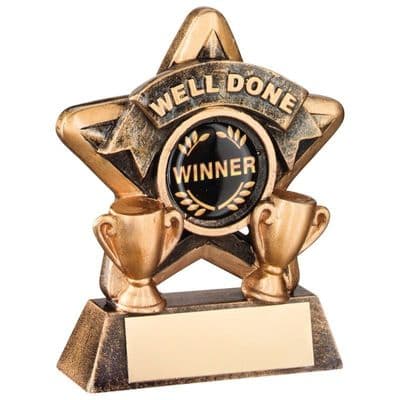 Well Done Mini Star Trophy 95mm
