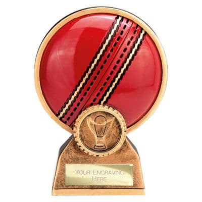 Zenith Cricket Ball Resin Award Antique Gold