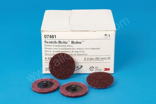 3M SURFACE CONDITION DISCS - 50MM (BOX OF 25, MEDIUM)