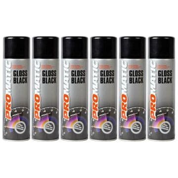 PROMATIC - GLOSS BLACK AEROSOL (500ML)