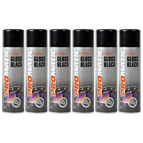 PROMATIC - GLOSS BLACK AEROSOL (500ML)