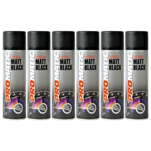 PROMATIC - MATT BLACK AEROSOL (500ML)
