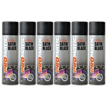 PROMATIC - SATIN BLACK AEROSOL (500ML)
