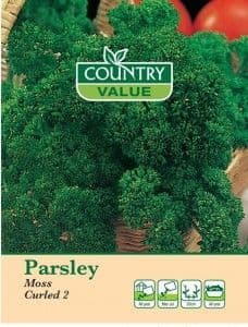 Country Value Parsley Moss Curled 2 Seeds