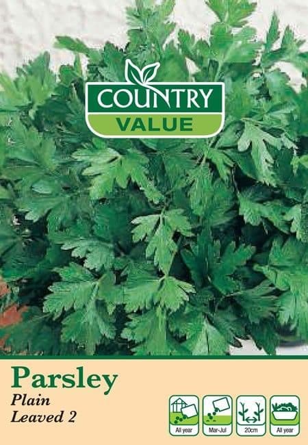 Country Value Parsley Plain Leaved 2 Seeds