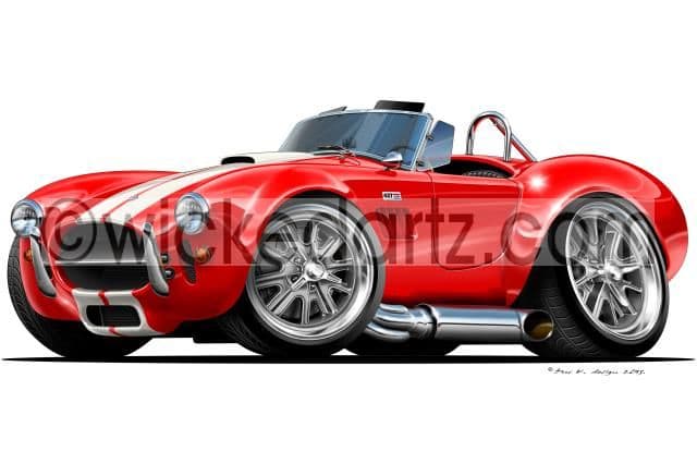 AC Cobra 427 Red DK (Items from £9.50)
