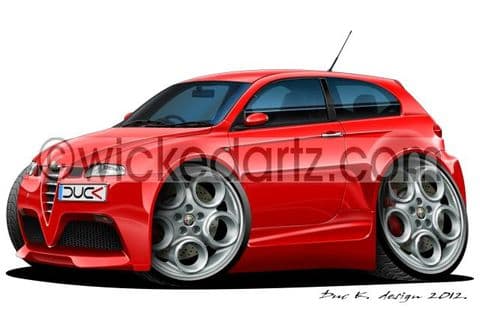 Alfa Romeo 147 Red DK (Items from £9.50)