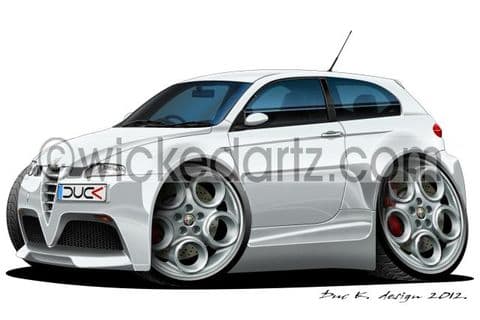 Alfa Romeo 147 White DK (Items from £9.50)