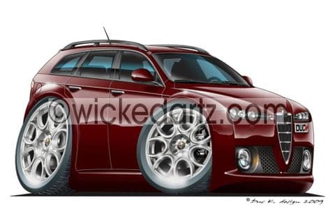 Alfa Romeo 159 SW Burgundy DK (Items from £9.50)