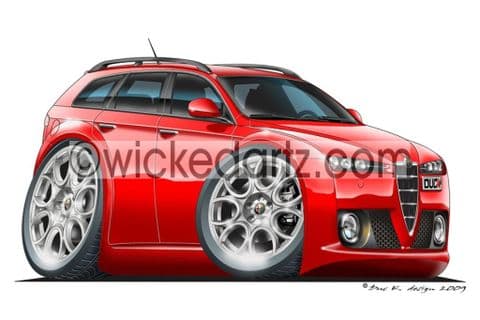Alfa Romeo 159 SW Red DK (Items from £9.50)