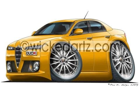 Alfa Romeo 159 Yellow DK (Items from £9.50)
