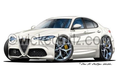 Alfa Romeo Giulia Veloce White DK (Items from £9.50)