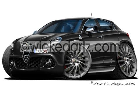 Alfa Romeo Giulietta Black DK (Items from £9.50)