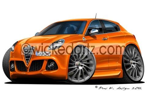 Alfa Romeo Giulietta Orange DK (Items from £9.50)