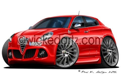 Alfa Romeo Giulietta Red DK (Items from £9.50)