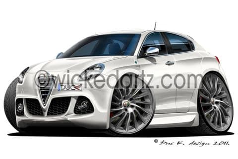 Alfa Romeo Giulietta White DK (Items from £9.50)