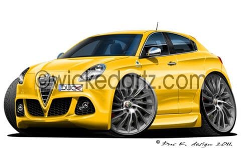 Alfa Romeo Giulietta Yellow DK (Items from £9.50)
