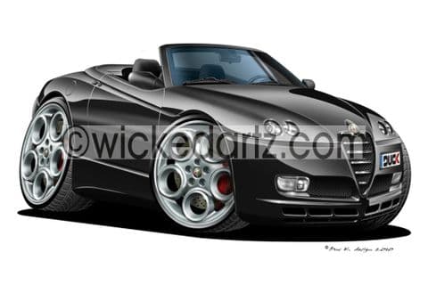 Alfa Romeo GTV Spider Black DK (Items from £9.50)