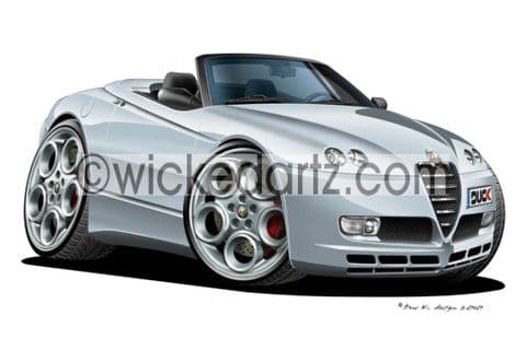 Alfa Romeo GTV Spider Silver DK (Items from £9.50)
