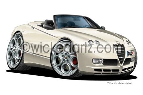 Alfa Romeo GTV Spider White DK (Items from £9.50)