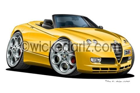 Alfa Romeo GTV Spider Yellow DK (Items from £9.50)