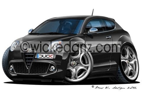 Alfa Romeo MiTO Black DK (Items from £9.50)