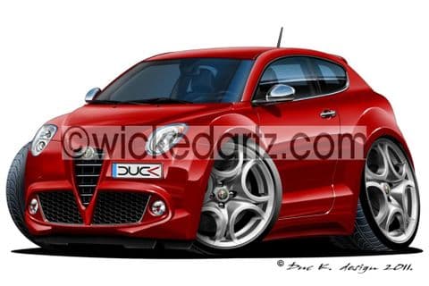 Alfa Romeo MiTO Burgundy DK (Items from £9.50)