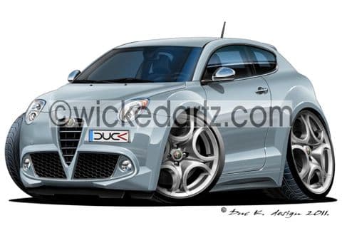 Alfa Romeo MiTO Silver DK (Items from £9.50)