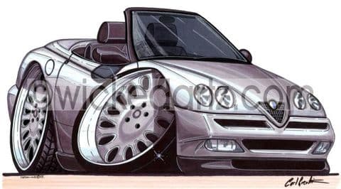 Alfa Romeo Spider Convertible Silver (Items from £9.50)