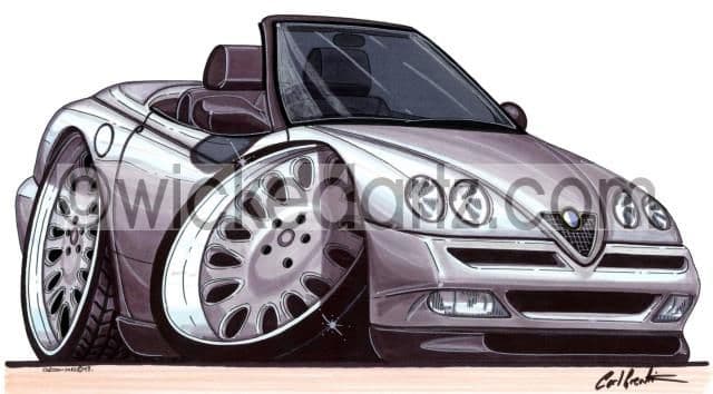 Alfa Romeo Spider Convertible Silver (Items from £9.50)