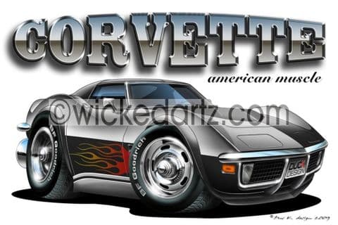 AMC 1970 Corvette Black DK (Items from £9.50)