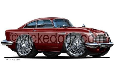 Aston Martin DB5 Burgundy DK (Items from £9.50)