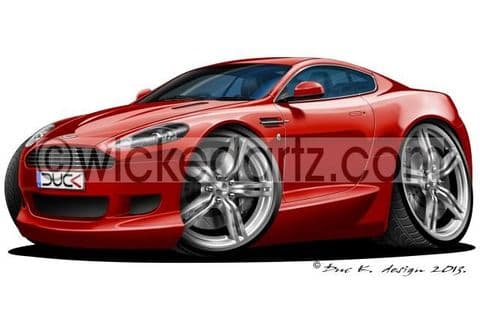 Aston Martin DB9 Dark Red DK (Items from £9.50)