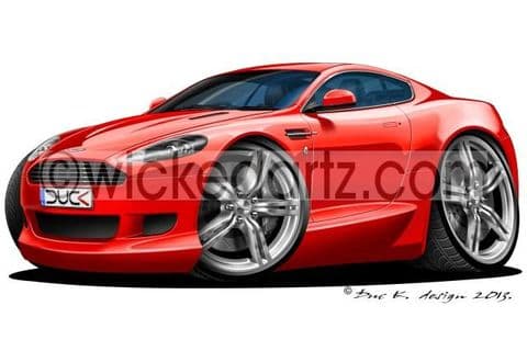 Aston Martin DB9 Red DK (Items from £9.50)