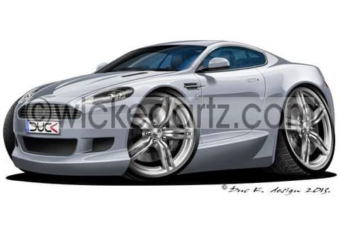 Aston Martin DB9 Silver DK (Items from £9.50)