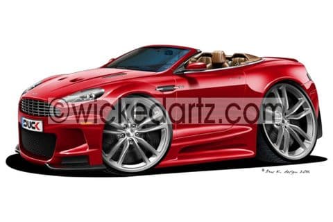 Aston Martin DBS Volante Burgundy DK (Items from £9.50)