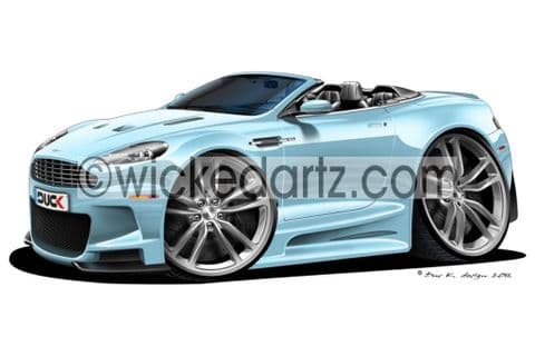 Aston Martin DBS Volante Light Blue DK (Items from £9.50)