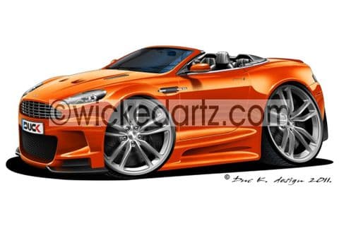 Aston Martin DBS Volante Orange DK (Items from £9.50)