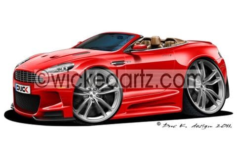 Aston Martin DBS Volante Red DK (Items from £9.50)