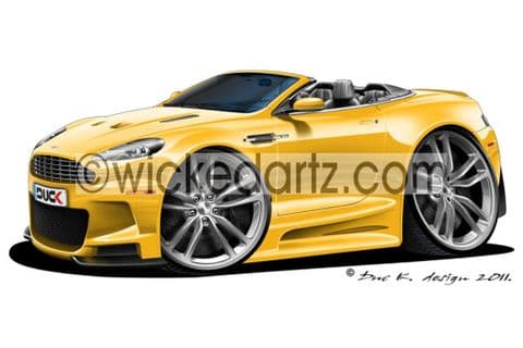 Aston Martin DBS Volante Yellow DK (Items from £9.50)