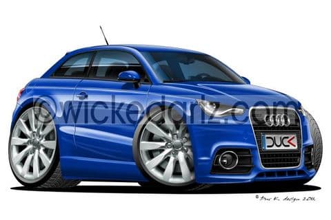 Audi A1 Blue DK (Items from £9.50)