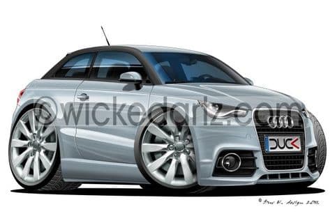 Audi A1 Silver/Black DK (Items from £9.50)