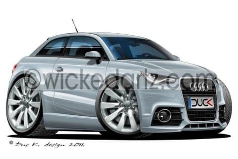Audi A1 Silver DK (Items from £9.50)