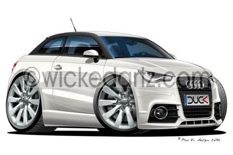 Audi A1 White/Black DK (Items from £9.50)