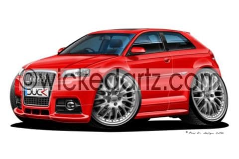 Audi A3 S-line Red DK (Items from £9.50)