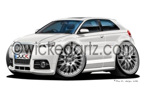 Audi A3 S-line White DK (Items from £9.50)