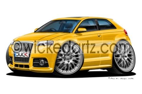Audi A3 S-line Yellow DK (Items from £9.50)
