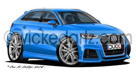 Audi A3 Sportback 2017+ Blue DK (Items from £9.50)