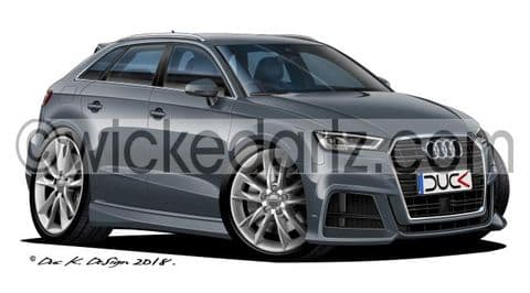 Audi A3 Sportback 2017+ Grey DK (Items from £9.50)