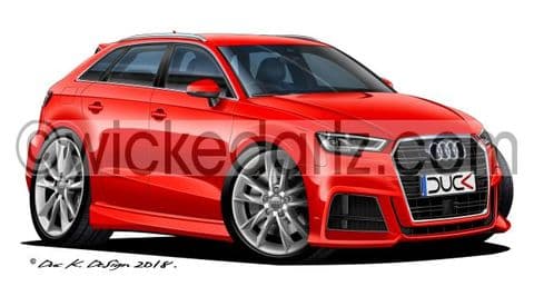 Audi A3 Sportback 2017+ Red DK (Items from £9.50)